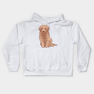 Golden Doodle art Kids Hoodie